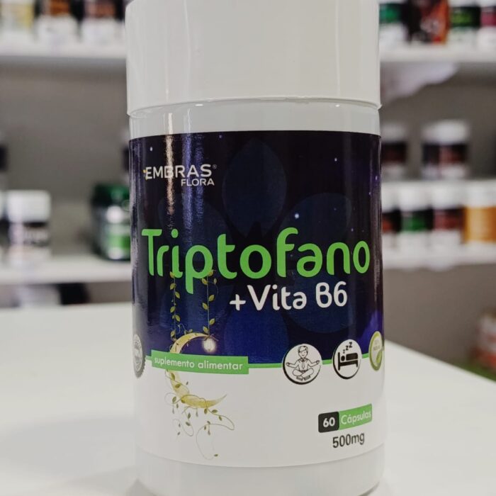 TRIPTOFANO +VITA B6 500MG 60CPS EMBRAS FLORA