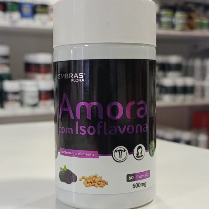 AMORA + ISOFLAVONA 500 MG 60 CPS EMBRAS FLORA