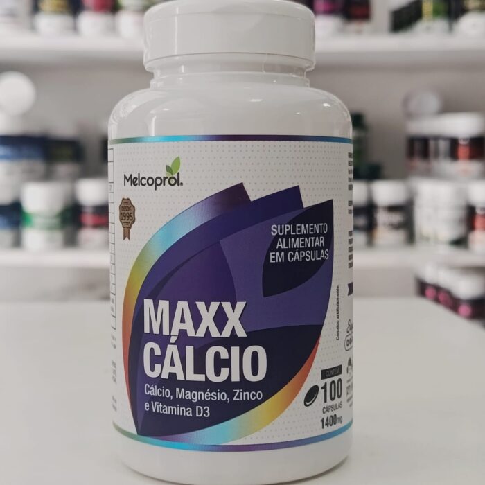 MAXX CÁLCIO (CÁLCIO, MAGNÉSIO, ZINCO E VITAMINA D3) 1000MG 100CPS MELCOPROL