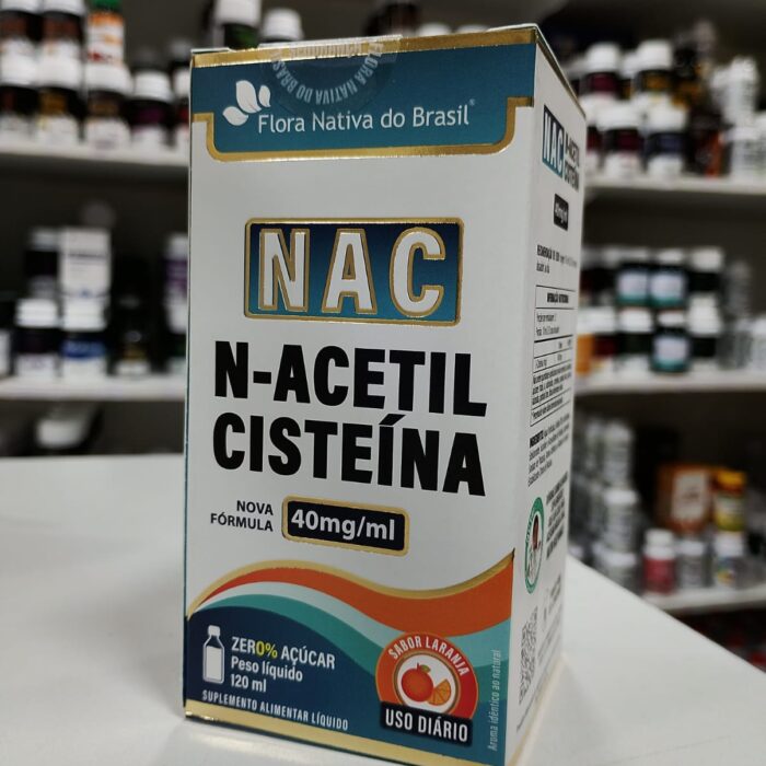 NAC (N-ACETILCISTEÍNA 40MG/ML) SABOR LARANJA 120ML FLORA NATIVA DO BRASIL